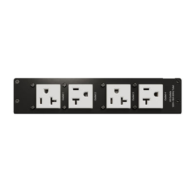 Middle Atlantic NEXSYS Compact Power PDX-620C, four-outlet power panel front view