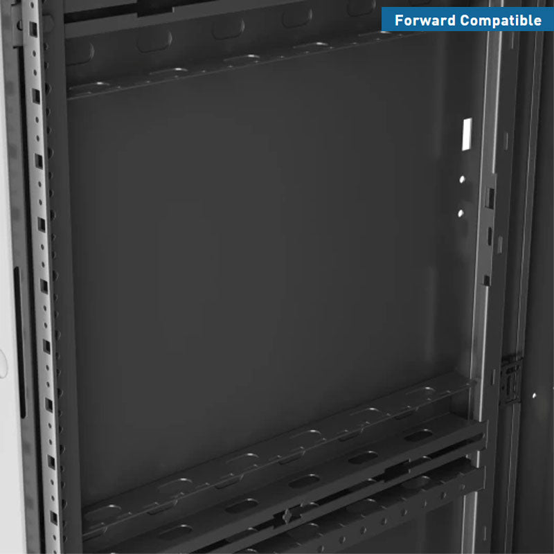 Middle Atlantic Large Pivoting Wall Rack SR-24-32, rack cabinet panel mounting detail