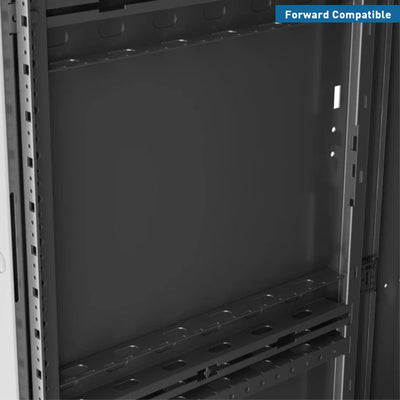 Middle Atlantic Large Pivoting Wall Rack SR-24-32, rack cabinet panel mounting detail