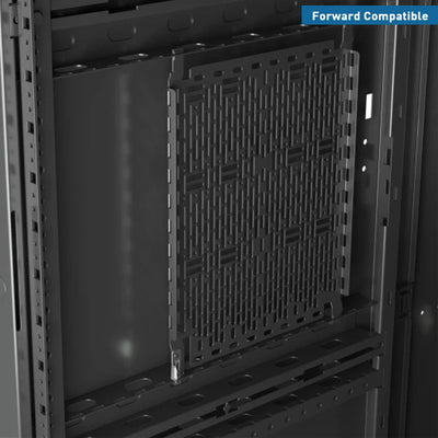 Middle Atlantic Large Pivoting Wall Rack SR-24-32, rack cabinet ventilation panel detail