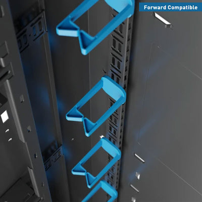 Middle Atlantic Large Pivoting Wall Rack SR-24-32, rack cabinet cable-management rings