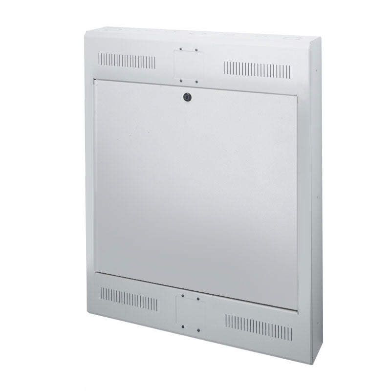 Middle Atlantic Tilt Out Wall Rack TOR-3-20SP, white wall equipment cabinet closed