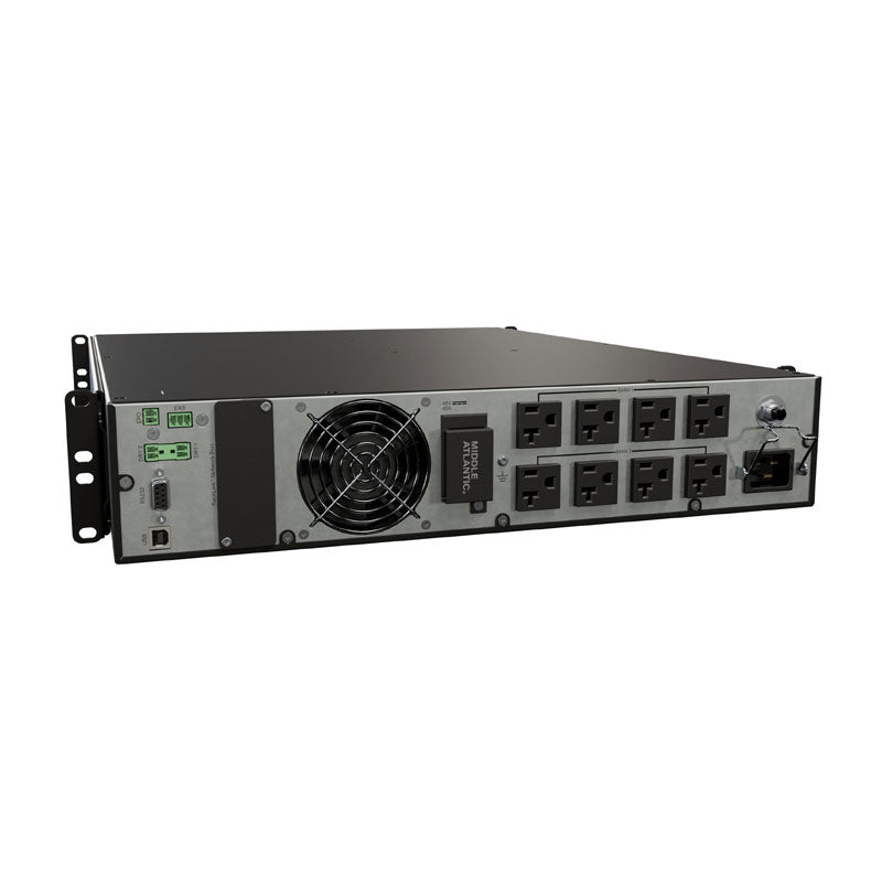 Middle Atlantic NEXSYS UPS Backup Power UPX-2000R-2, rack-mount UPS rear panel