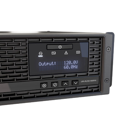 Middle Atlantic NEXSYS UPS Backup Power UPX-RLNK-1500R-8, UPS control panel display