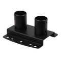 Peerless Modular Dual Pole Ceiling or Floor Plate (Black) MOD-CPF2