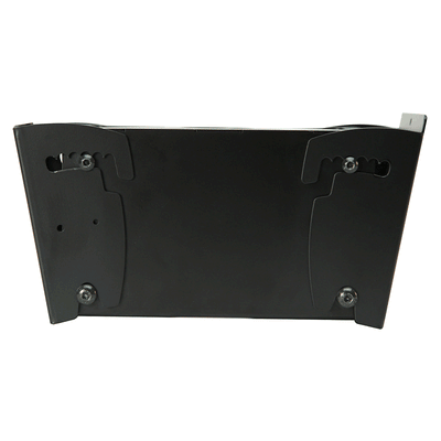 Peerless-AV Modular Series Back-to-Back Display Mount MOD-FPMD, dual-speaker wall bracket in a curved rear view