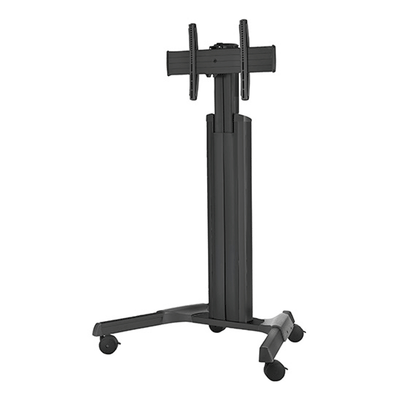 Chief FUSION Medium Manual Height Adjustable Floor Cart (Black) MPAUB