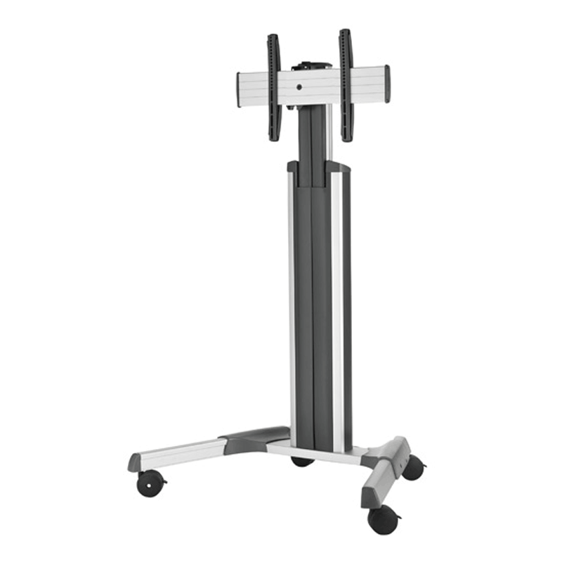 Chief FUSION Medium Manual Height Adjustable Floor Cart (Silver) MPAUS
