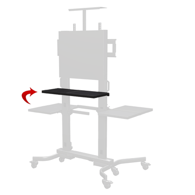 Crimson Front or Back Shelf for Heavy Duty Carts or Stands MS9B