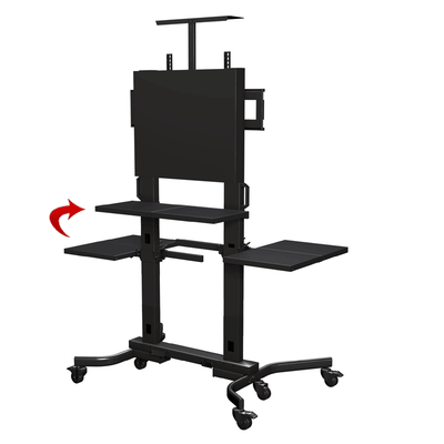 Crimson Front or Back Shelf for Heavy Duty Carts or Stands MS9B, mobile display cart with rotating shelves