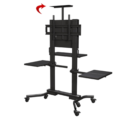 Crimson Top Shelf for Heavy Duty Carts or Stands MS9T, mobile display cart rotation demonstration