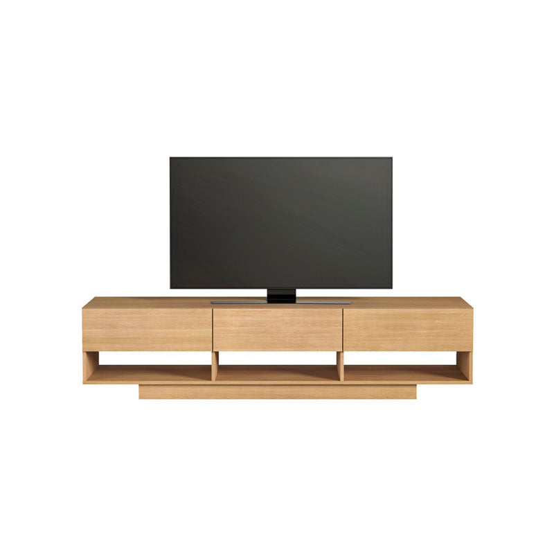 Nexera Rustik TV Stand (72-inch, 3 Drawers, Golden Maple) 105483