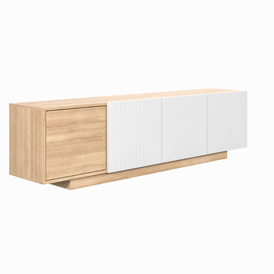 Nexera Riva TV Stand (71-inch, Natural Maple) 125086