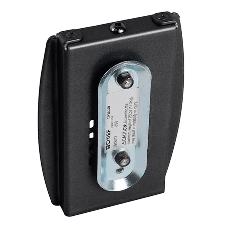 Chief Kontour Lightweight Universal Slatwall Interface (Black) OFBLUB
