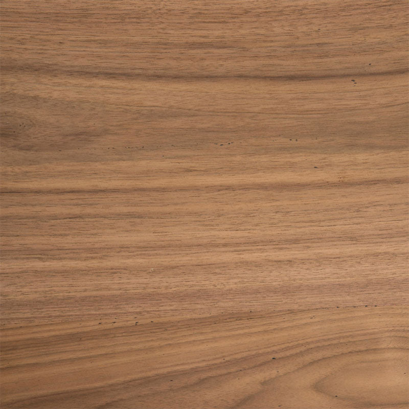 LumiSource Avery Desk with Glass Top OFD-AVERY WL, walnut wood finish texture