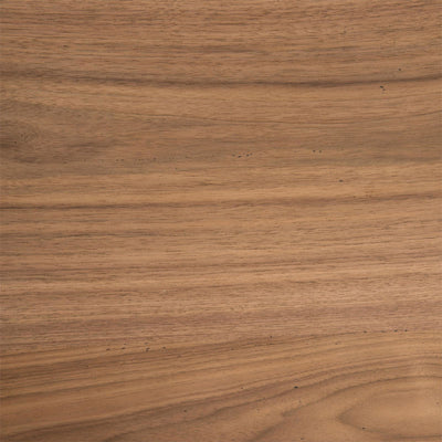 LumiSource Avery Desk with Glass Top OFD-AVERY WL, walnut wood finish texture