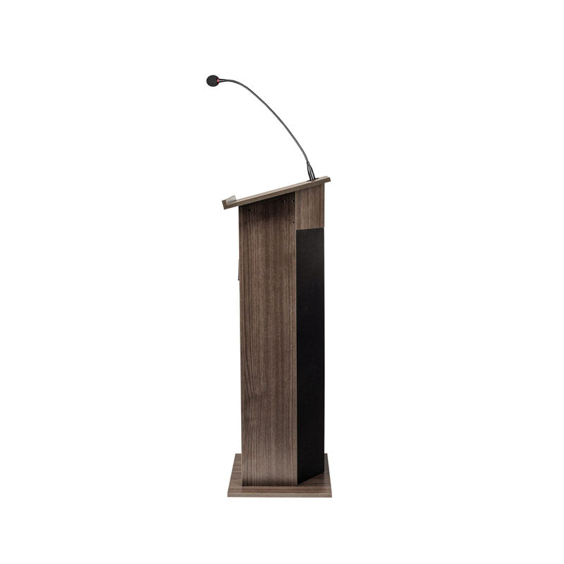 Oklahoma Sound Power Plus Lectern 111PLS-RW/LWM-7, multimedia lectern opposite side view