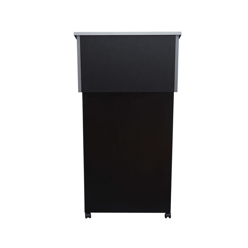 Oklahoma Sound Lectern Base Tabletop Combo 22/112-BK, multimedia lectern front view