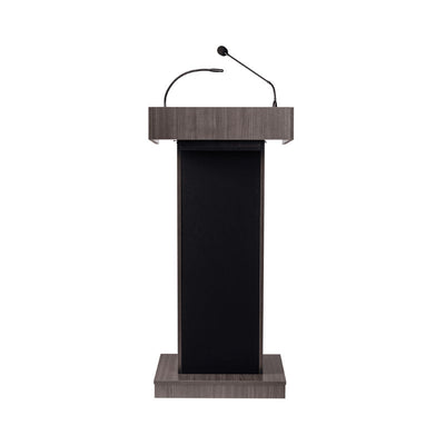 Oklahoma Sound Orator Lectern 800X-RW/LWM-6, multimedia lectern rear view