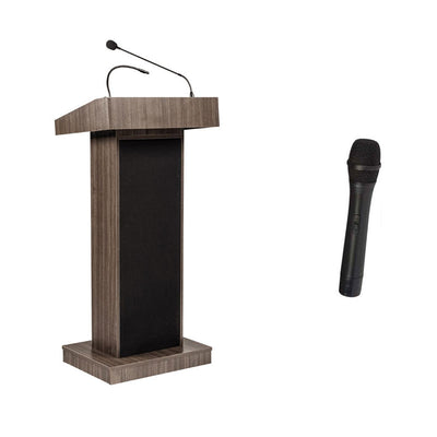 Oklahoma Sound Orator Lectern (Handheld, Ribbonwood) 800X-RW/LWM-5