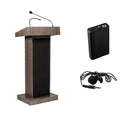 Oklahoma Sound Orator Lectern (Clip-On, Ribbonwood) 800X-RW/LWM-6