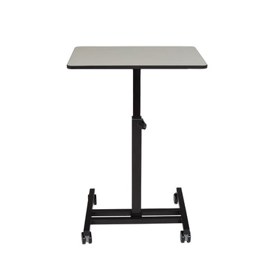 Oklahoma Sound NPS Sit-Stand Students Desk EDTC, mobile sit-stand desk right three-quarter view