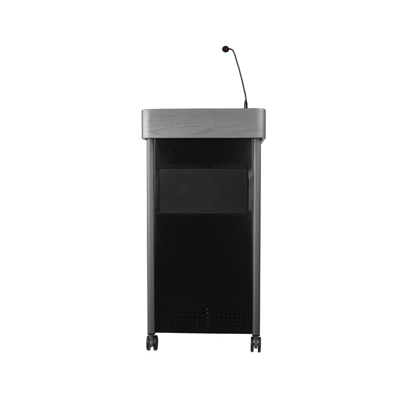 Oklahoma Sound Greystone Lectern MGSL-S/LWM-7, multimedia lectern front view