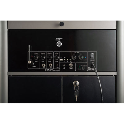 Oklahoma Sound Greystone Lectern MGSL-S/LWM-7, multimedia lectern control panel detail
