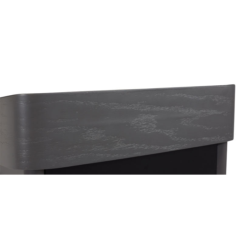 Oklahoma Sound Greystone Lectern MGSL-S/LWM-7, multimedia lectern desktop front-edge detail