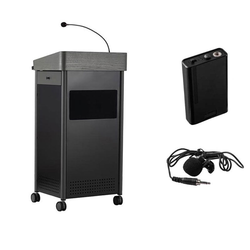 Oklahoma Sound Greystone Lectern (Speaker, Clip-On Mic ) GSL-S/LWM-6