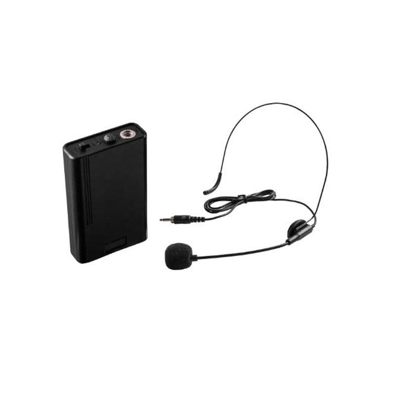 Oklahoma Sound Power Plus Lectern 111PLS-RW/LWM-7, wireless microphone bodypack and headset