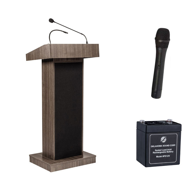 Oklahoma Sound Power Plus Lectern (Batt) M111PLS-RW/LWM-5