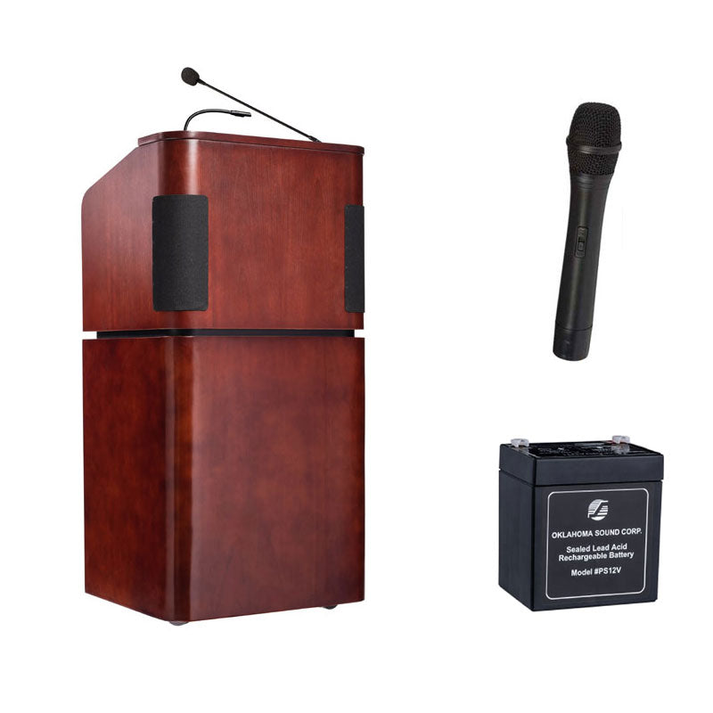 Oklahoma Sound Combo Lectern (Battery, Handheld Mic) M950/901-MY/WT/LWM-5