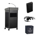 Oklahoma Sound Greystone Lectern (Batt, Speaker, Clip-On Mic) MGSL-S/LWM-6