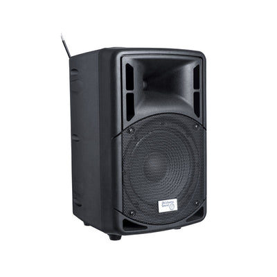 Oklahoma Sound 40 Watt Wireless PA System PRA-8000/PRA8-7, portable PA speaker front-left view