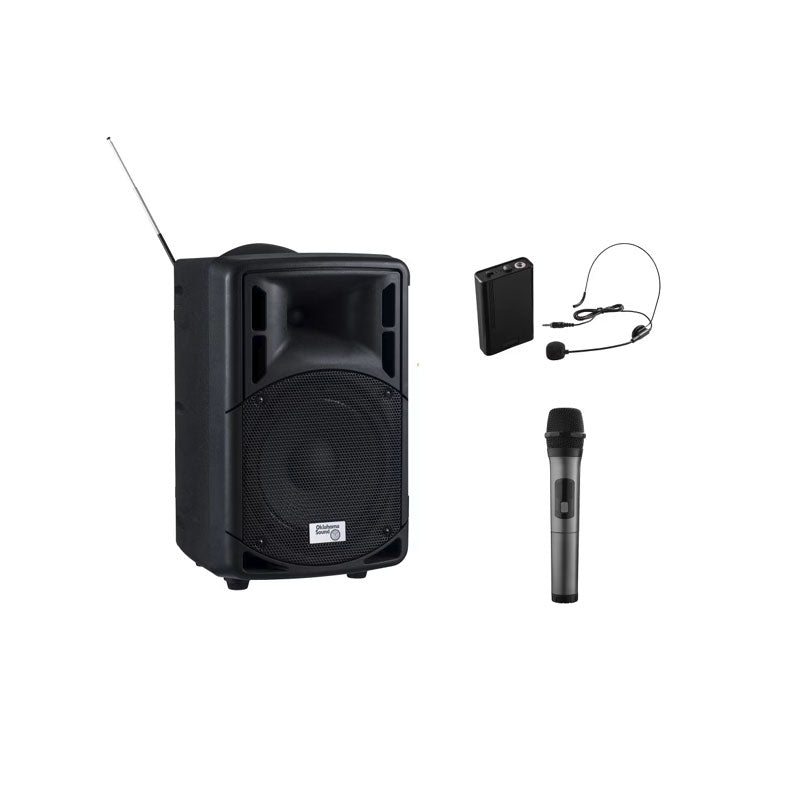 Oklahoma Sound 40 Watt Wireless PA System (Clip-On Mic) PRA-8000/PRA8-6