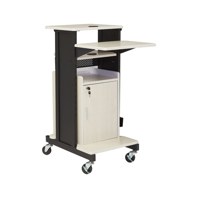 Oklahoma Sound Premium Plus Presentation Cart (Black and Ivory) PRC250