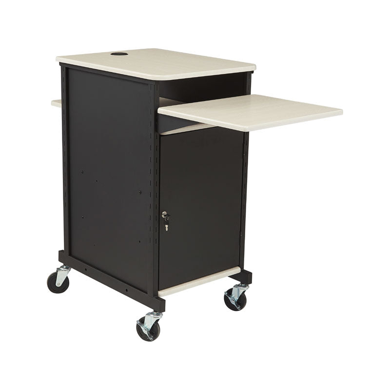 Oklahoma Sound Jumbo Presentation Cart (Black and Ivory) PRC400