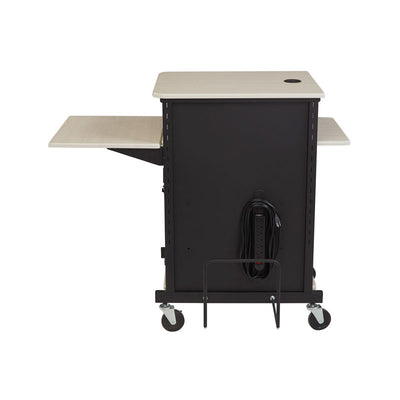 Oklahoma Sound Jumbo Plus Presentation Cart PRC450, mobile presentation cart rear view