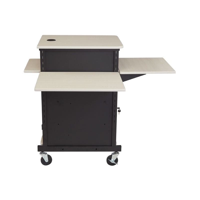 Oklahoma Sound Jumbo Plus Presentation Cart PRC450, mobile presentation cart front view