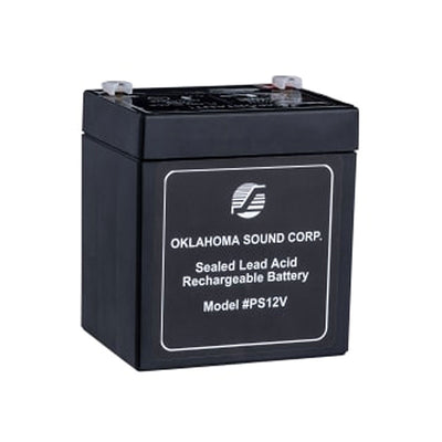 Oklahoma Sound Power Plus Lectern M111PLS-RW/LWM-6, sealed lead-acid rechargeable battery