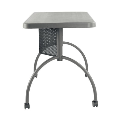 Oklahoma Sound Teacher's WorkPod Desk TWPD, rolling desk side three-quarter view