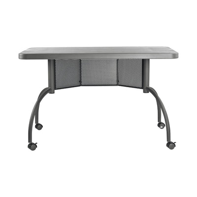 Oklahoma Sound Teacher's WorkPod Desk TWPD, rolling desk front three-quarter view