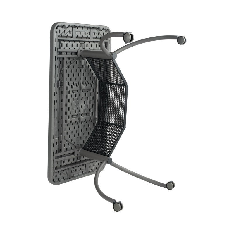 Oklahoma Sound Teacher's WorkPod Desk TWPD, folding table underside view