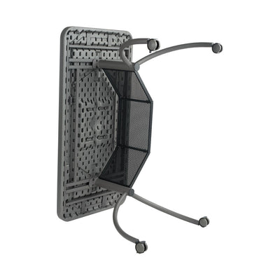 Oklahoma Sound Teacher's WorkPod Desk TWPD, folding table underside view