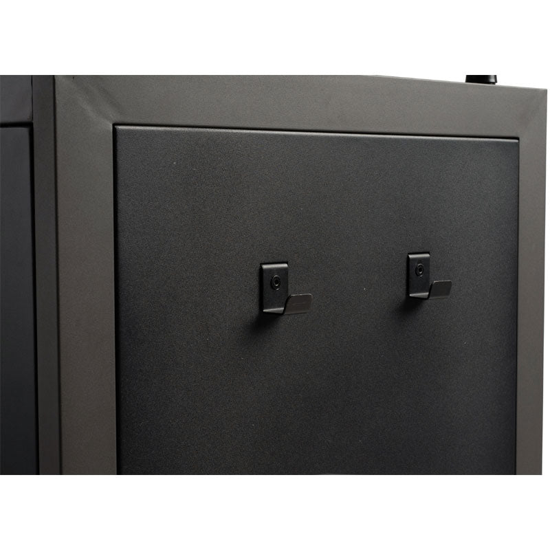Oklahoma Sound Teacher's WorkPod Lectern TWPL, mobile presentation cart accessory hooks detail