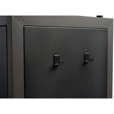 Oklahoma Sound Teacher's WorkPod Lectern TWPL, mobile presentation cart accessory hooks detail