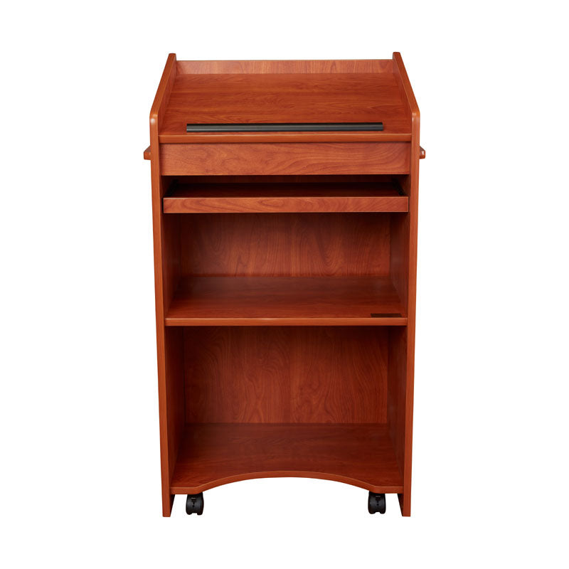 Oklahoma Sound Aristocrat Non-Sound Lectern 600-CH, multimedia lectern front view