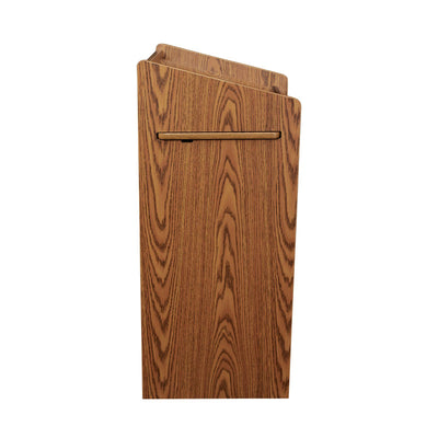 Oklahoma Sound Aristocrat Non-Sound Lectern 600-MO, wood lectern side view