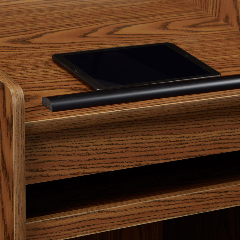 Oklahoma Sound Aristocrat Non-Sound Lectern 600-MO, lectern tablet ledge detail